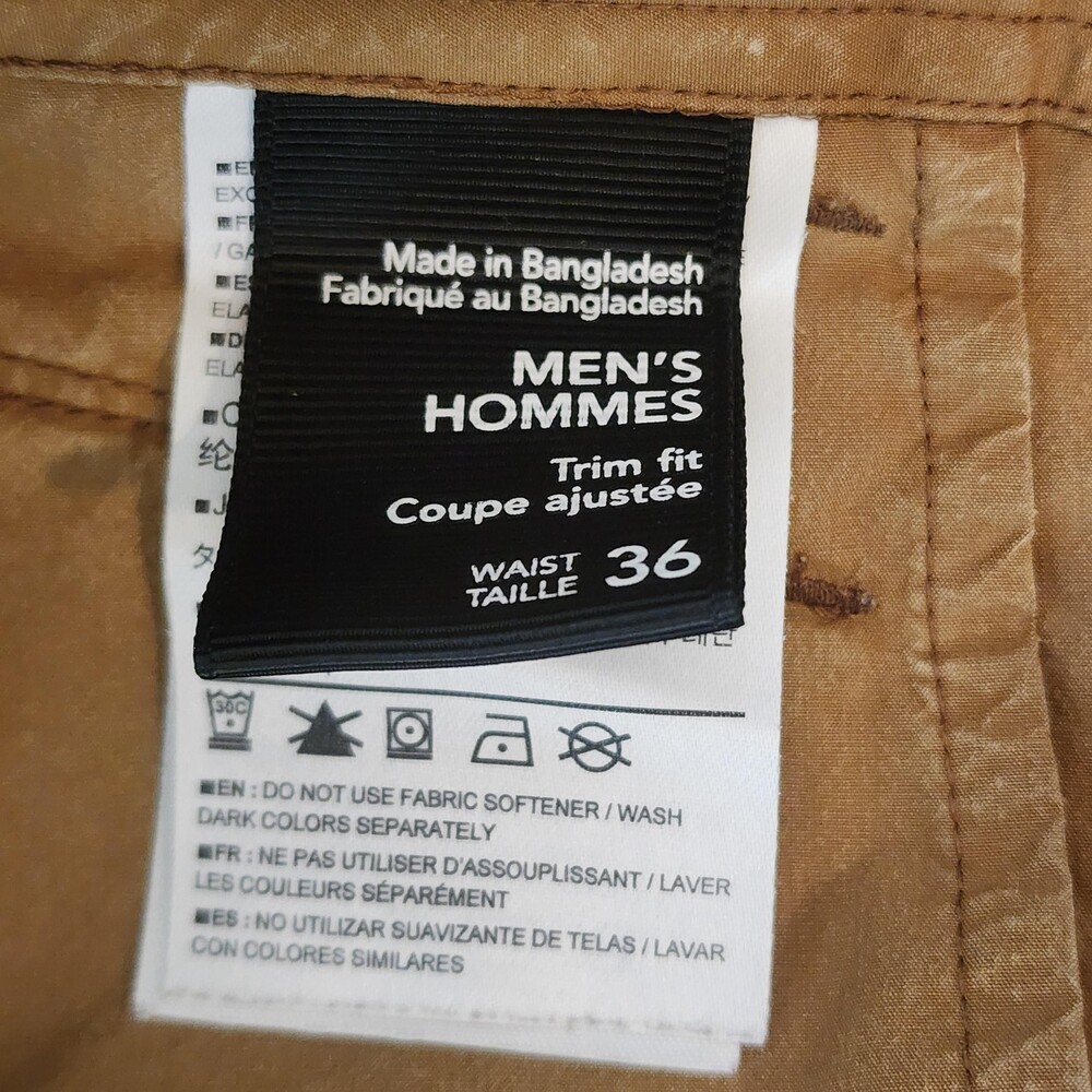 Arc'teryx Pants Mens 36x32 Beige Trim Fit Hiking Zip Pocket Stretch Khakis - Picture 8 of 16